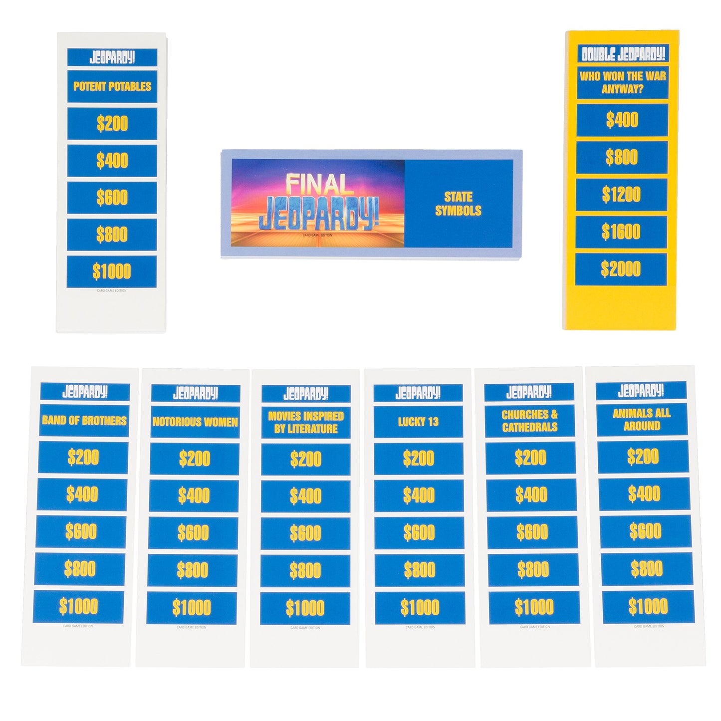 Outset Media Jeopardy The Card Game - Travel Quiz Game With 108 Answers And Questions - Ages 12+