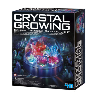Crystal Growing - Colour Changing Crystals Light - Crystal Growing Kit With Led Lights, Stem Kits Learning For Kids, Create Unique Designs And Vibrant Displays, Safe Non-Toxic Materials