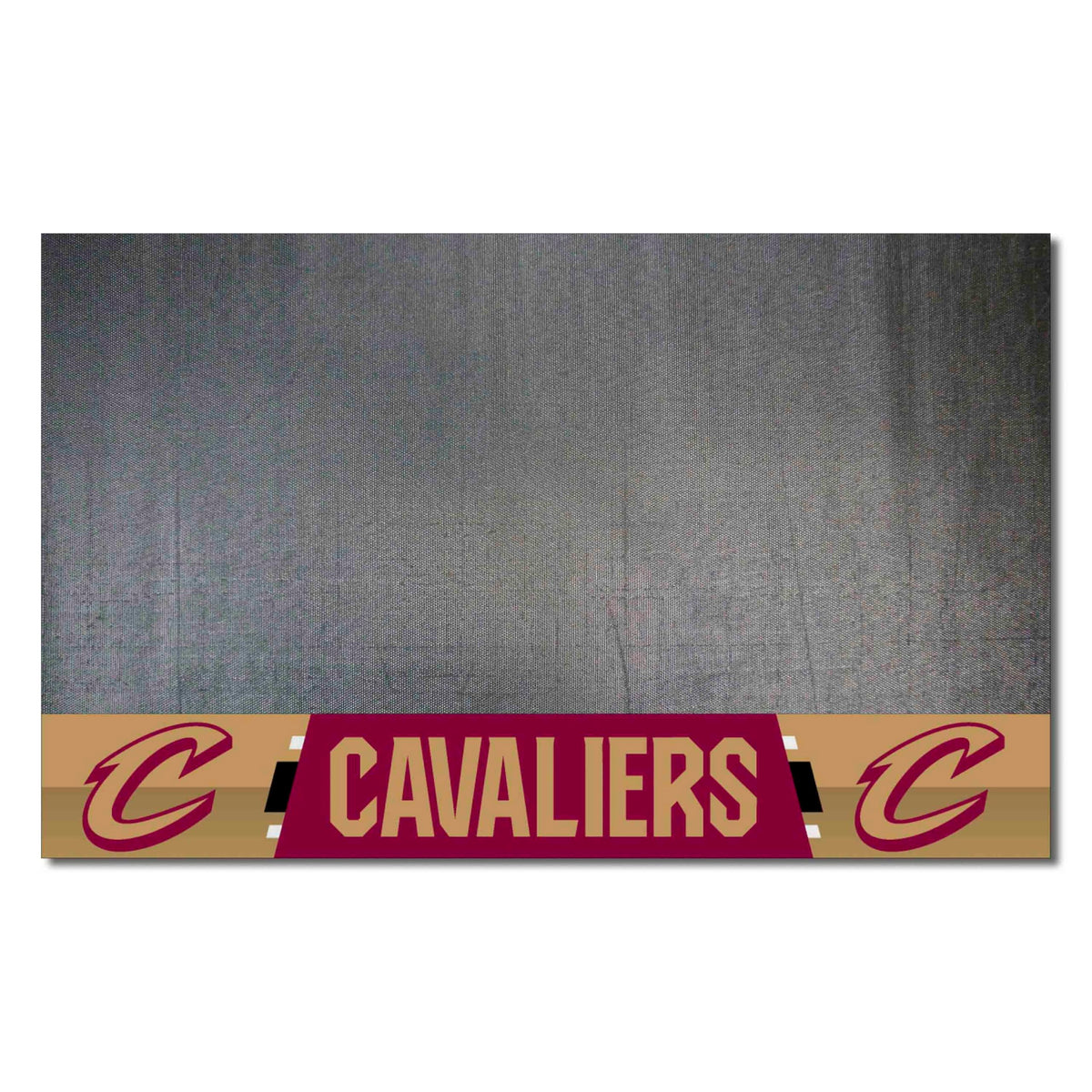 FANMATS 14200 Cleveland Cavaliers Vinyl Grill Mat - 26in. x 42in. - Deck Patio Protective Mat | Oil, flame, and UV resistant