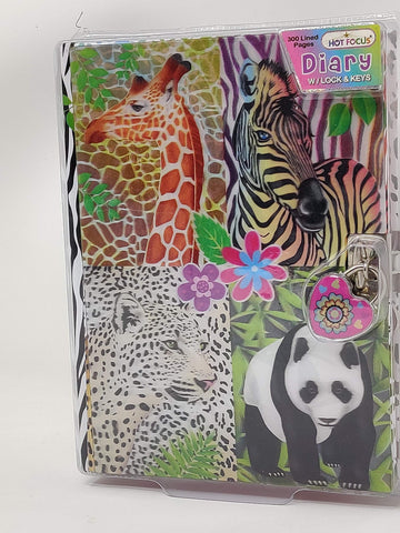 Hot Focus Magic Safari Diary With Lock In A Sealed Pvc Package
