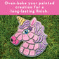 MindWare Paint Your Own Stepping Stone Unicorn Kit - Weatherproof Stone, 10” x 9”, Natural Stone, Model 13818689