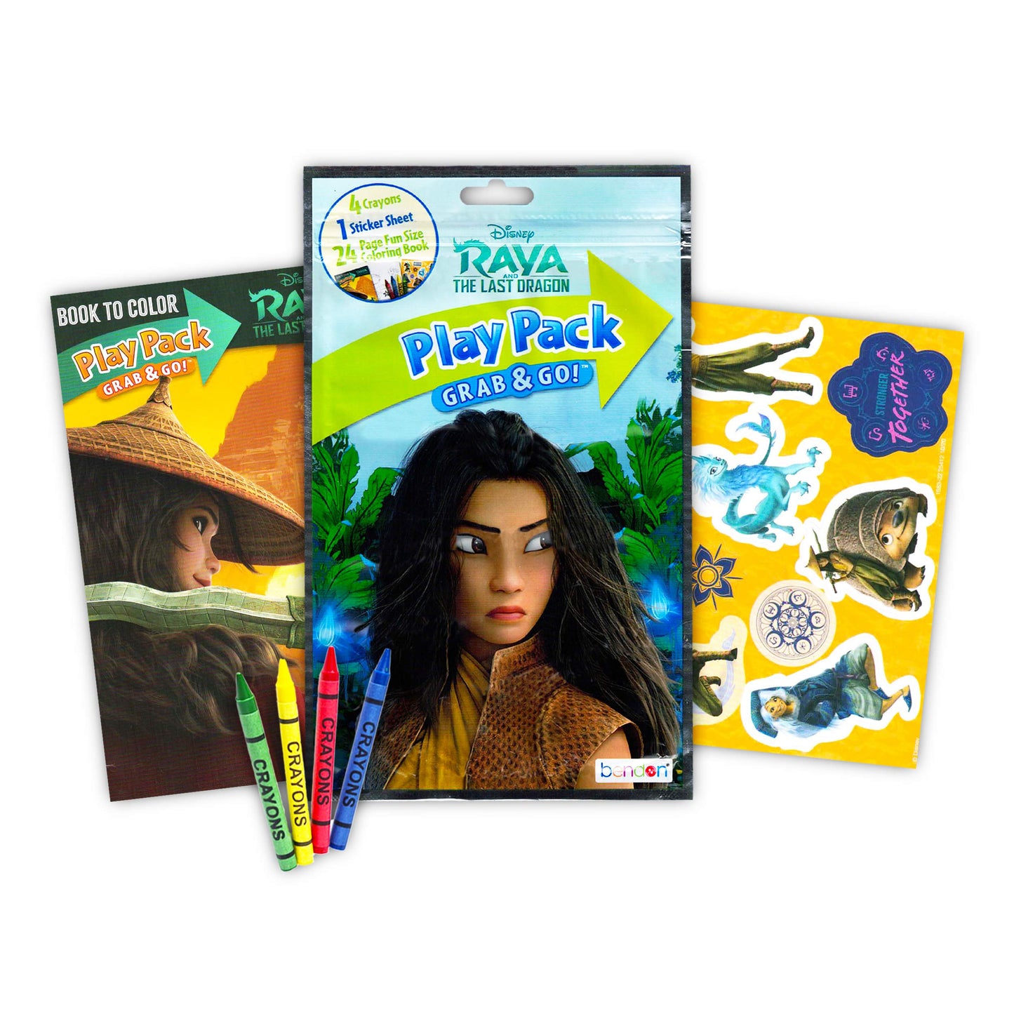 Disney Raya and The Last Dragon Party Favors Bundle Set ~ 12 Pack Mini Disney Raya Coloring Books with Stickers! (Disney Raya Pa