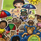 Summer Time Fun Felt Set | PRECUT & Ready to Play Felt Story Pieces for Flannel Board Teaching - Adorable Felt Characters by Pla