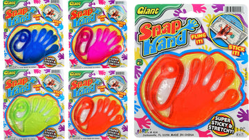 Ja-Ru Giant Glitter Sticky Hands (3 Toys Assorted) Large Stretchy Hand. Halloween Party Favors, Goodie Bag Stuffers & Classroom Prizes. Sensory Slap Toys For Kids. Piñata Stuffing. 414-4A