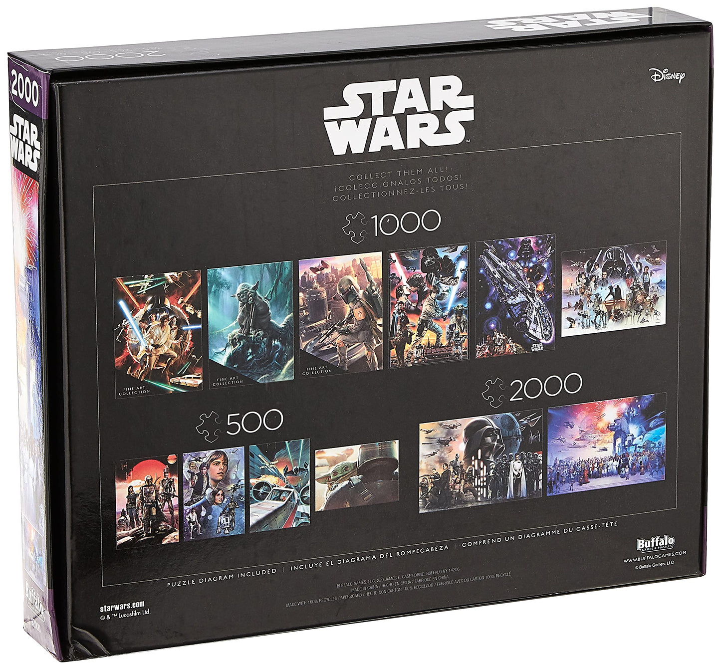 Buffalo Games Star Wars 2000 Piece Jigsaw Puzzle - You Were The Chosen One - Large Multicolor Paper Puzzle for Adults