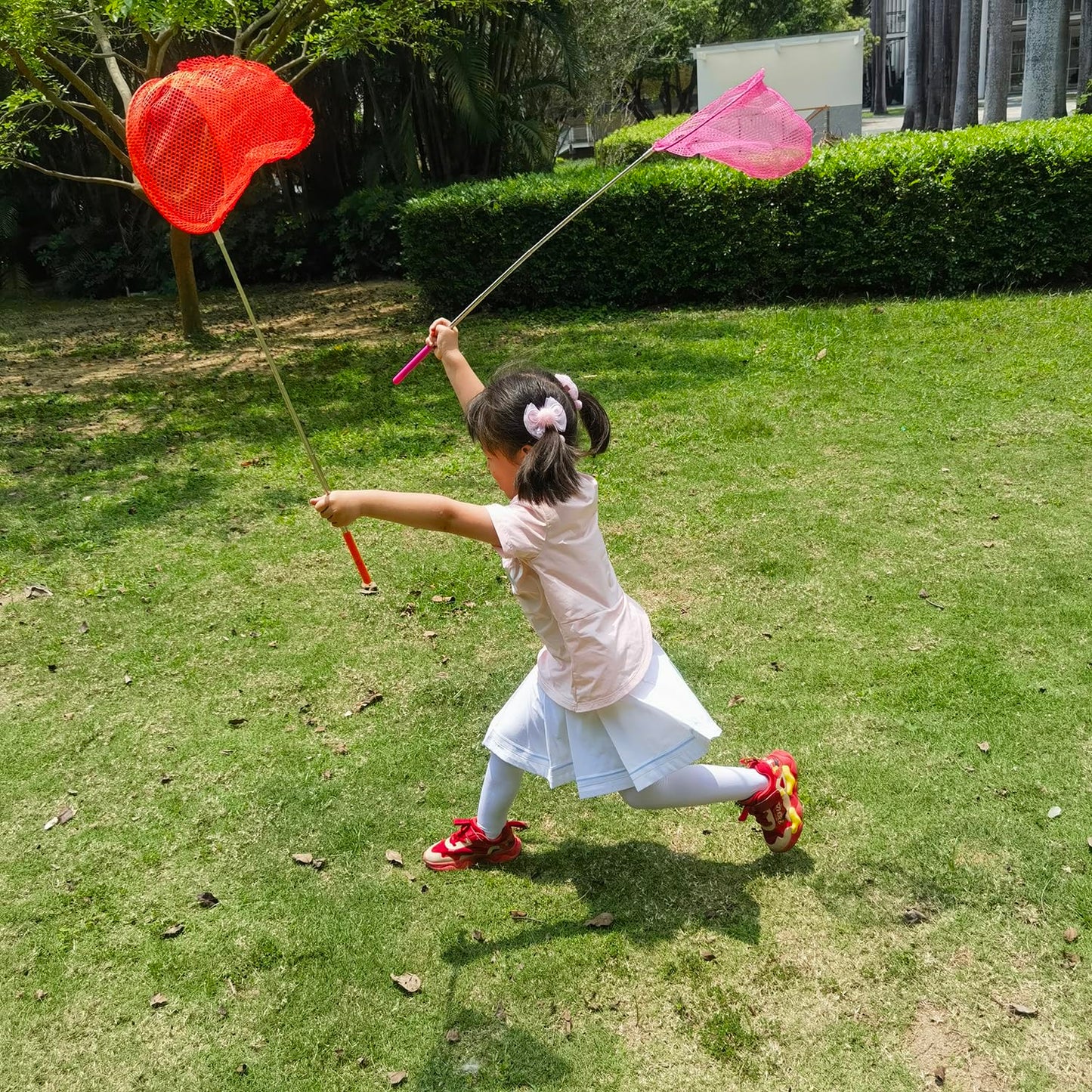 2 Pack Telescopic Butterfly Nets - Great For Catching Insects Bugs Fishing - Outdoor Toy For Kids Playing - Extendable From 6.8'