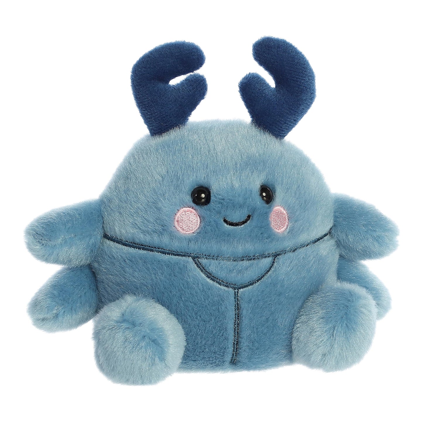 Aurora Adorable Palm Pals Agatha Beetle Stuffed Animal - Fun Collectible Plush for Kids and mature-themed Collectors - Perfect for Decorating Rooms and Birthday Gifts - Blue 5 Inches