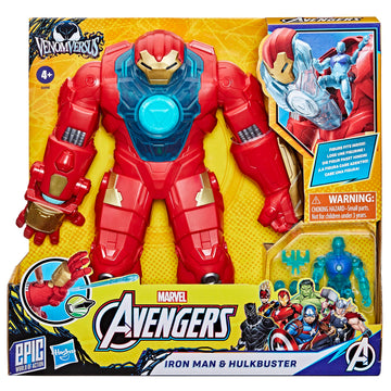 Marvel Avengers VenomVersus Epic World of Action Iron Man & Hulkbuster protective covering Figure Set with Accessories  4-Inch (10 cm) Super Hero Toys  Kids Ages 4+