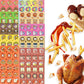 Vkpi Scratch And Sniff Stickers, 1728 Pieces Fruits And Foods Snacks Smelly Stickers, 24 Different Scents, 72 Sheets, 144 Design