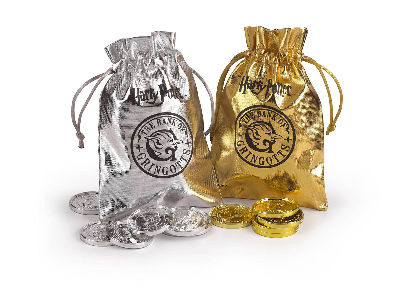 The Noble Collection HP-Gringotts Checker Set - Multi Coloured - Gold/Silver - Model NN7215