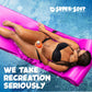 TRC Recreation Sunsation Foam Swimming Pool Float Mat, 70" x 26", Flamingo Pink, 1.75" Thick, Model 8020035
