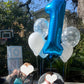 Paticool 40 Inch Blue Number Balloon 8, Large Number Foil Balloons Mylar For Girl Boy Birthday Party Celebration Decorations Sup