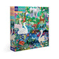 eeBoo Piece & Love: Ducks in The Clearing - 1000 Piece Puzzle - mature-themed Square Jigsaw  23x23  Includes Image Reference Insert  Pieces