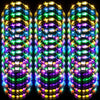 Waydress 40 Pieces LED Flower Crown Light up Headband LED Hair Garlands Glow in The Dark Flower Crown Wreath for Women Brides We