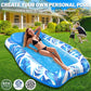 Lanaqua Inflatable Tanning Pool, 2025 Large Tanning Pool Lounger Float For Adults With Removable Head Rest, Sunbathing Tanning P