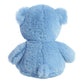 Aurora Festive Holiday Azure Bear Stuffed Animal - Seasonal Cheer - Heartwarming Gifts - Blue 8.5 Inches