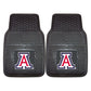 FANMATS 11935 Arizona Wildcats 2-Piece Heavy Duty Vinyl Car Mat Set, Front Row Floor Mats, All Weather Protection, Universal Fit