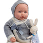 Jc Toys La Baby Original Gray Collection Gift Set | 17' Soft Weighted Body | Made In Spain | Just Like A Real Baby | Blue Eyes | Reborn Berenguer Boutique