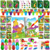 BenLouis 168Pcs Dinosaur Party Favors Dino Theme Coloring Books Crayons Sticker Set Bulk for Kids Jurassic Birthday Goodie Bag S