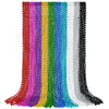 YAXINRUI 30 PCS Mardi Gras Beads, Party Beads Necklaces for Mardi Gras, Christmas, St. Patrick's Day, Beads Party Favors, Metall