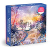 Galison Enchanted Snowfall 1000 Piece Foil Jigsaw Puzzle - Stunning Winter Landscape, Cardboard, Model 9780735382558