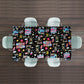 WOXIN 3 Pack 90s Party Tablecloth, Back to 90s Hip Hop Party Birthday Table Cover for 1990s Theme Party Decorations Supplies