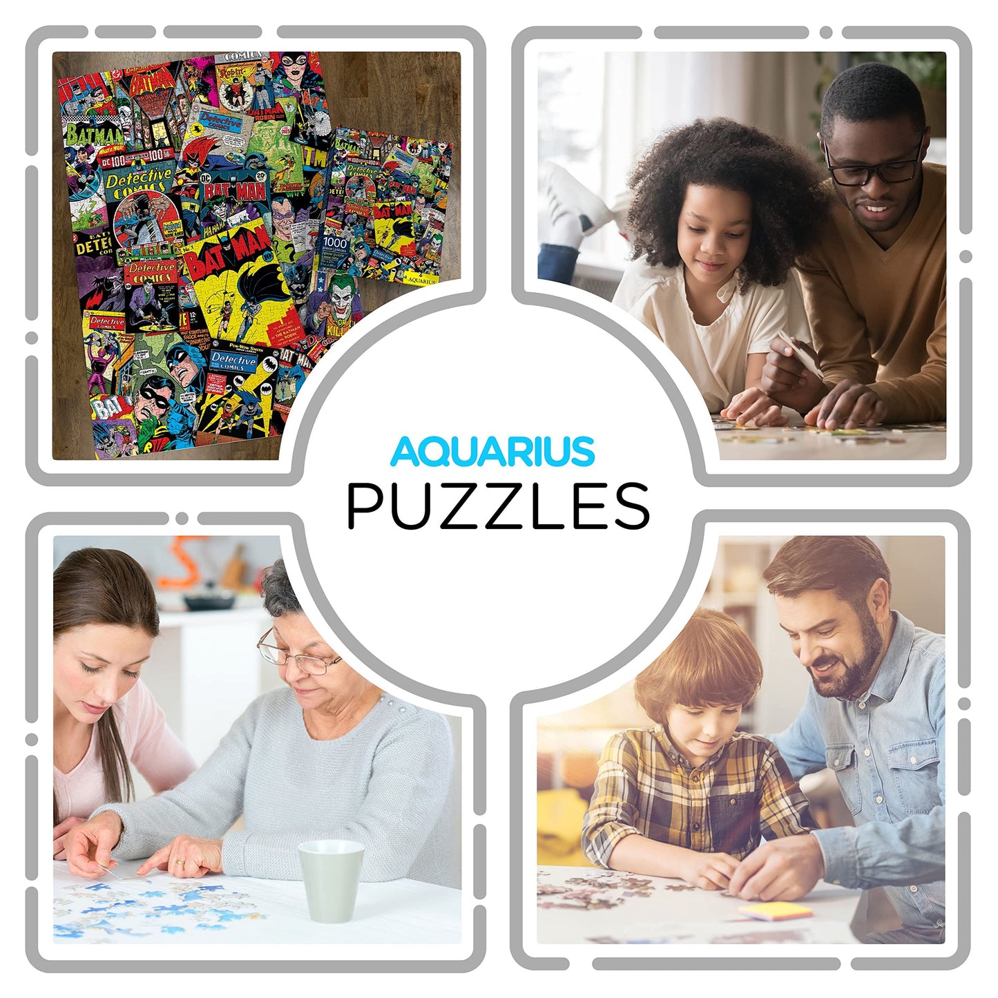 Aquarius Dc Comics Puzzle Batman Collage (1000 Piece Jigsaw Puzzle) - Officially Licensed Dc Comics Merchandise & Collectibles -