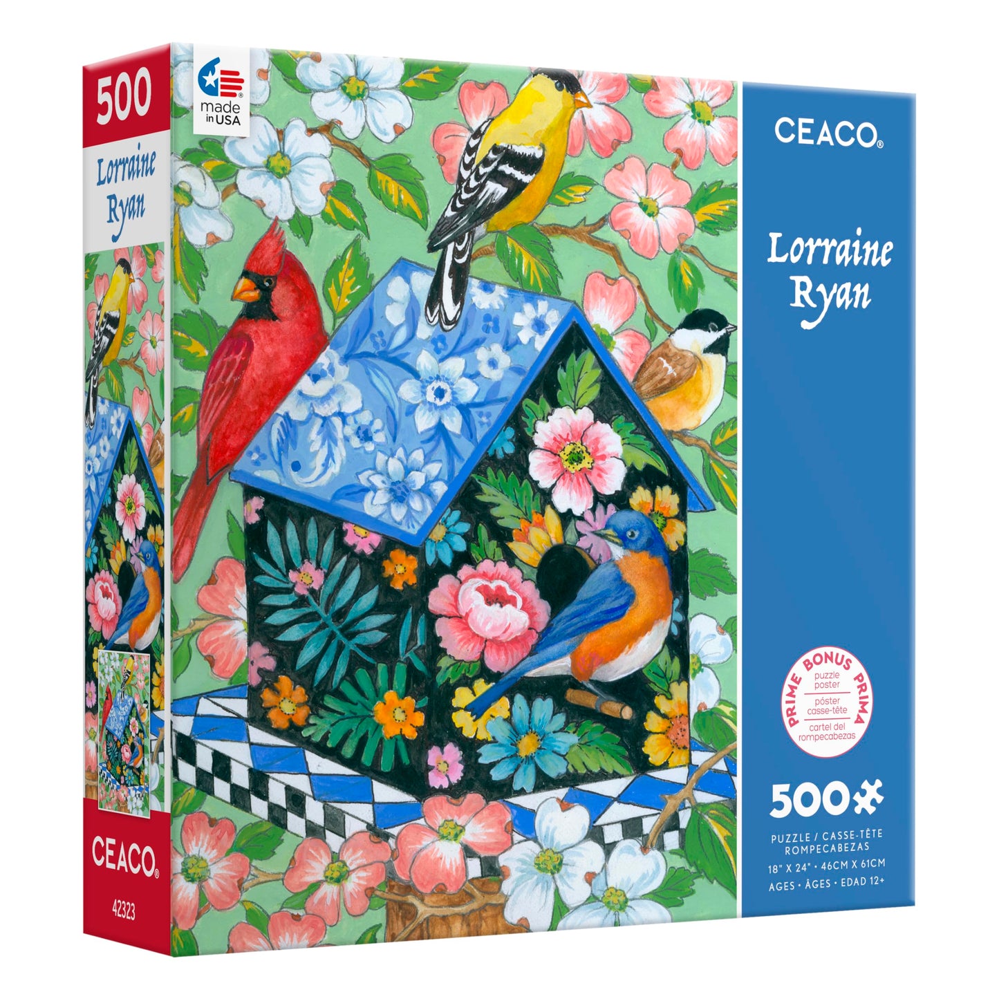 Ceaco - Lorraine Ryan - Elegant Birdhouse - 500 Piece Jigsaw Puzzle