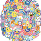 Carson Dellosa We Stick Together 100pc Retro Stickers Aesthetic Vinyl Stickers, Waterproof Flower Stickers, Motivational Sticker