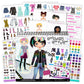 Fashion Angels Designer Kit - Fashion Activity Book with 700+ Stickers for Girls Ages 6+ - Perfect Road Trip Essentials