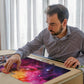Henley Place Starry Galaxy Puzzle – Space Puzzle For Adults, Galaxy Invader 1000 Piece Stars And Nebula Illustration, Hard Puzzle For Family And Friends, 20X27 Inches