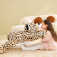 Ikasa Giant Cheetah Stuffed Animal Plush Toy,Large Leopard Cute Jumbo Soft Toys,Huge Big Size Plushy Plushie,Gifts For Kids (Brown, 30 Inches)