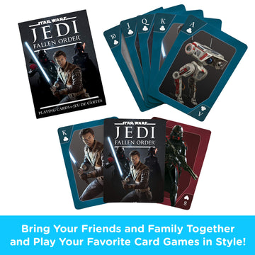 Aquarius Star Wars Playing Cards - Jedi Fallen Order Deck Of Cards For Your Favorite Card Games - Officially Licensed Star Wars