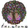 ZenChalet - Tree of Life Jigsaw Puzzles for mature-themeds 200 Piece - Wooden Jigsaw Puzzle for Aduls  Perfect as Tree of Life Puzzle Gifts  Uniquely Shaped Pieces - Mind Puzzle for mature-themeds