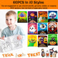 90shine 60PCS Halloween Coloring Books Party Favors for Kids - Hallowmas Trick or Treat Goodie Bag Stuffer Fillers Gifts Fun Act