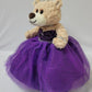 KINNEX COLLECTIONS SINCE 1997 12 Quince Anos Last Doll Teddy Bear with Dress (Centerpiece) ~ ARC09832-13 (Purple)