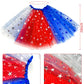 Red White And Blue Tutu 4Th Of July Costume Accessories Set Independence Day Costume Tutu Patriotic Costume Skirt For Women Inde