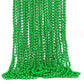 Biubumtu 30Pcs St Patricks Day Accessories, Green St. Patricks Day Beads Necklace, 33'' Round Beads Irish Saint Patricks Necklac