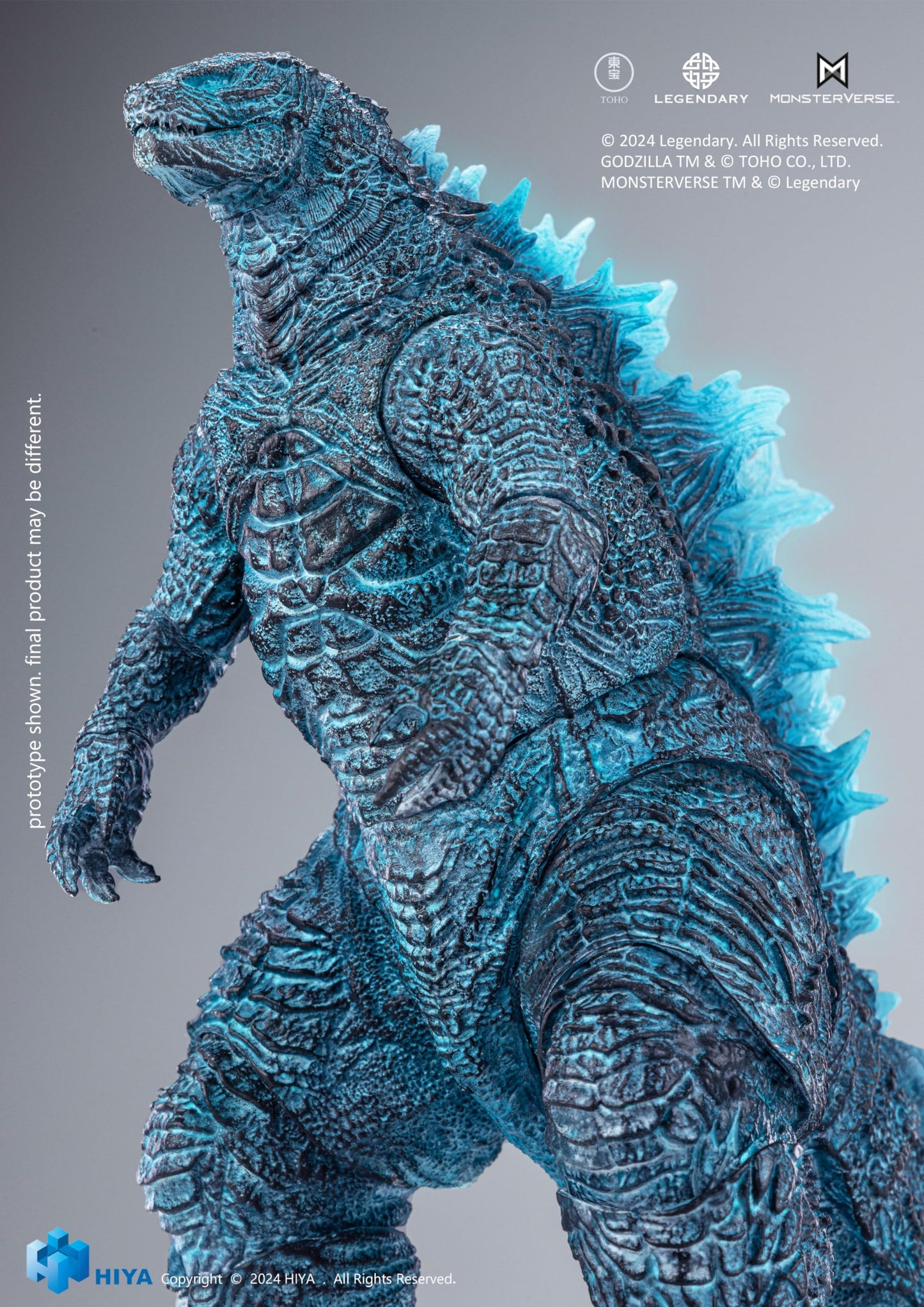 Hiya Toys Godzilla x Kong Energized Action Figure, Multicolor, One Size, Model EBG0187, Plastic