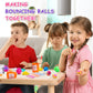 Bouncy Ball Kit Creative Party Favors for Kids, FunKidz Make Your Own Magic Balls Individual 12 Bottles Pack Making Bouncy Balls