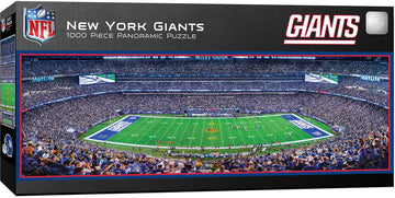 Masterpieces Nfl New York Giants Stadium Panoramic Jigsaw Puzzle, Team Color, 1000 Pieces - 13' X 39' (91355)