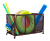 Pool Bins Pool Noodles Holder, Toys, Balls, Floats and Equipment Mesh Rolling Storage Organizer Bin, Kids Height, Large (25'' L 
