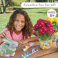 Mindware Paint Your Own Stone Bunny Rabbit - Mosaic Stepping Stone Craft Kit For Kids Includes Paint And Brush, Made Of Weather Resistant Cement