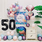 Smlpuame 40 Inch Number Balloon 0-9 Black Large Number 50 Balloons,Digital Balloons For Birthday Party Celebration Decorations S