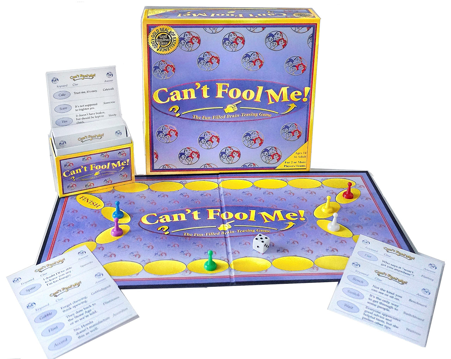 Can't Fool Me - A Brain-Teasing Game Where Players Race to Solve Word Riddles - Classic Pick at Family & mature-themed Party Night