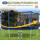Goplus Outdoor Trampoline, 12Ft 14Ft 15Ft 16Ft Astm Approved Trampoline W/Basketball Hoop, Enclosure Net, Safety Pad, Ladder, Recreational Trampoline For Kids And Adults (External-Net, 14 Ft)