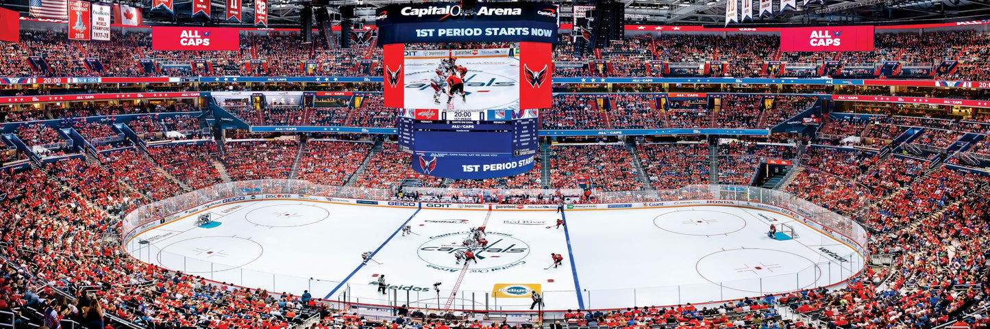 Masterpieces NHL Washington Capitals 1000 Piece Jigsaw Puzzle - Panoramic 13"x39" - Team Color - Model WAC1030