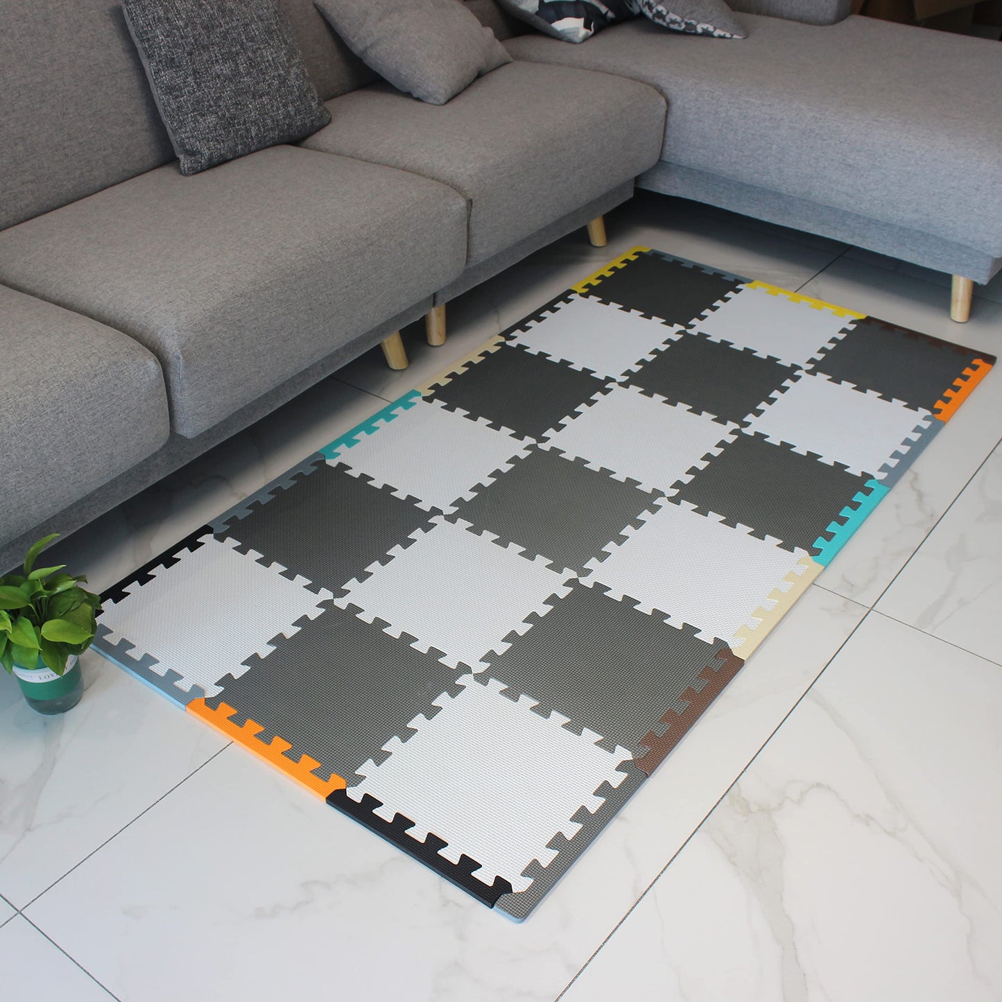 Mqiaoham 18Pieces Long Edges (For 18/20 Pieces Puzzle Play Mats)