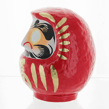 Daimonya Daruma Doll - Made In Japan - 4.7' Good Luck & Well Wishes (Red)