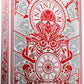 Infinitum Ghost White & Red Playing Cards  Deck of Cards with Free Card Game eBook  enhanced Card Deck  Cool game-style Cards  Unique Bright Colors for Kids & mature-themeds  Card Decks Games  Standard Size